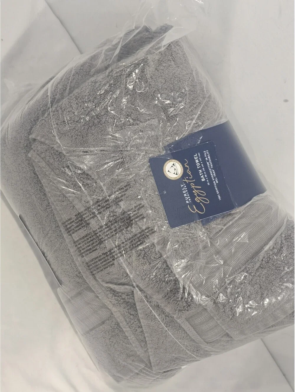Purely Indulgent Egyptian Hygrocotton Silver 4-Piece Towel Set Hand Washcloths